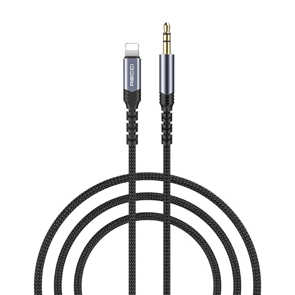 Recci RDS-A26 Lightning to 3.5mm AUX Audio Kablo - 1 Recci RDS-A26 Lightning to 3.5mm AUX Audio Kablo - 1